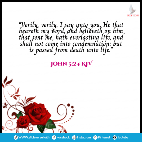 john 5 24 kjv bible verses about life after death