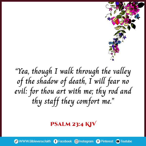 psalm 23 4 kjv bible verses about life in heaven