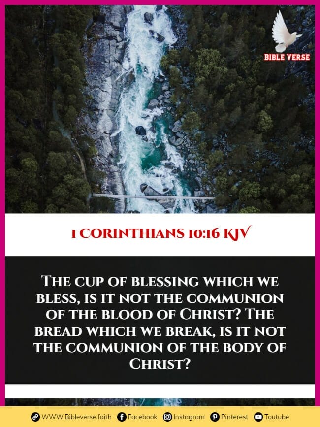 1 corinthians 10 16 kjv bible verses for fellowship