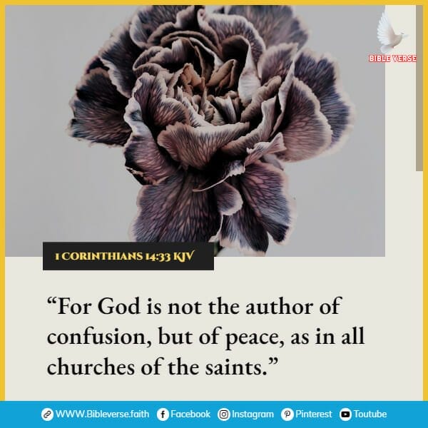 1 corinthians 14 33 kjv verses about peace in hard times