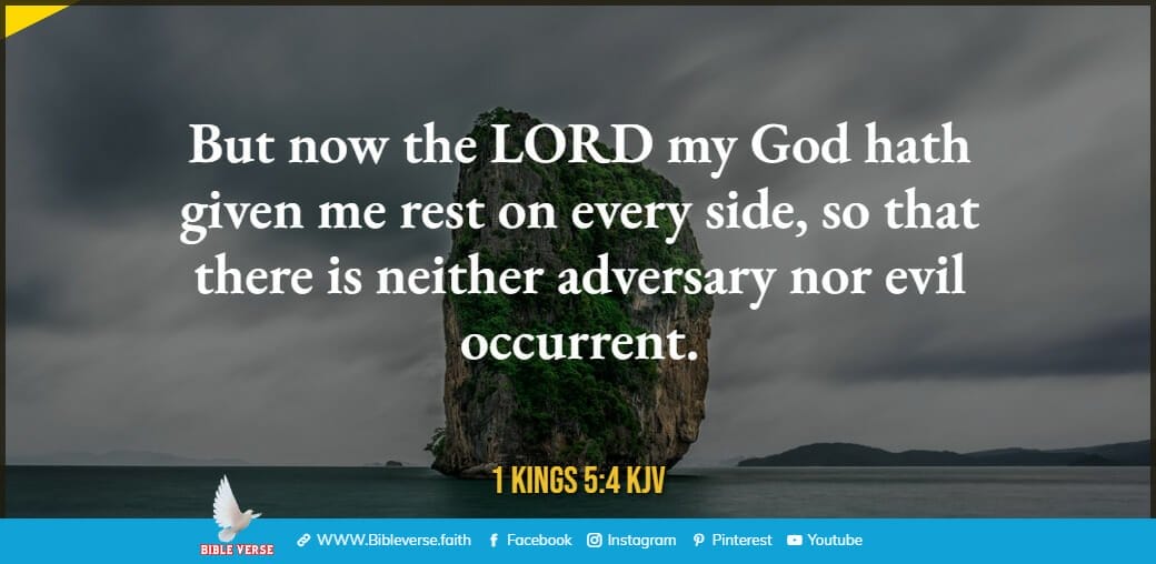 1 kings 5 4 kjv bible verses about rest