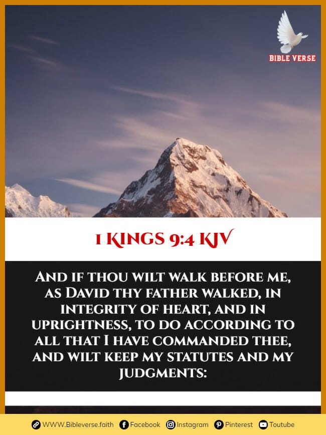 1 kings 9 4 kjv bible verses about integrity