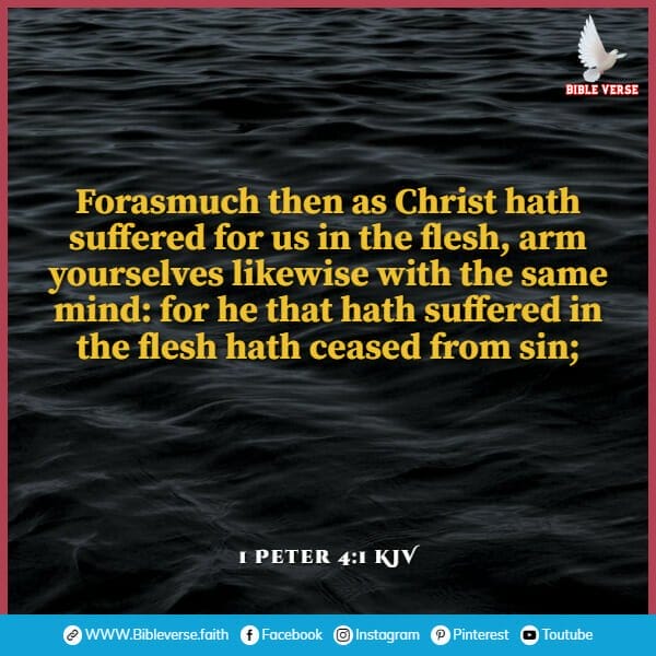 1 peter 4 1 kjv bible verses about suffering