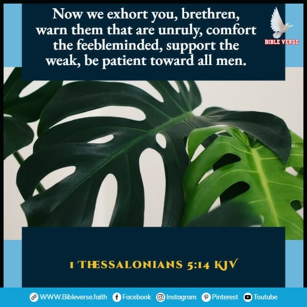 1 thessalonians 5 14 kjv scriptures on leadership