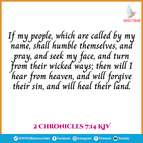 2 chronicles 7 14 kjv bible verses on humility