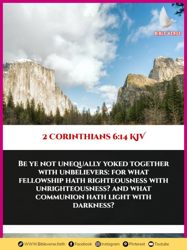 2 corinthians 6 14 kjv bible verses for fellowship