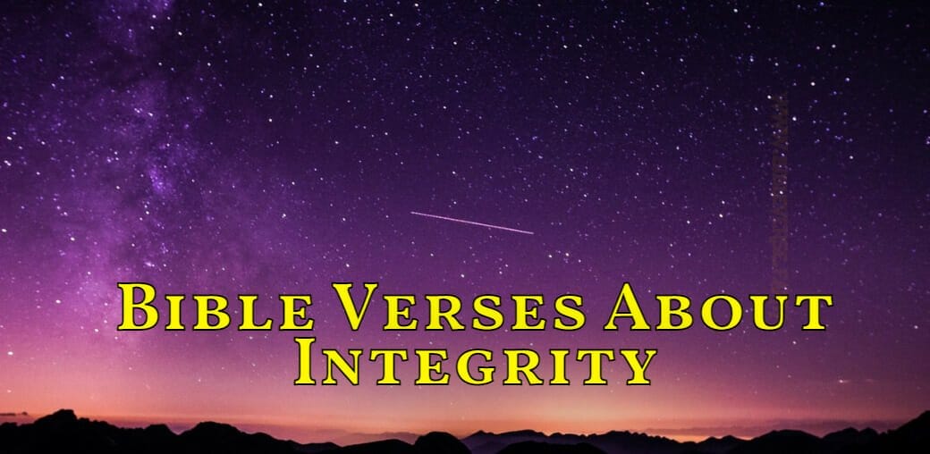 bible verses about integrity