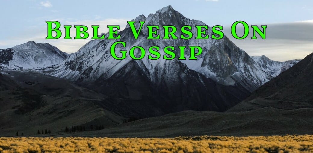 bible verses on gossip