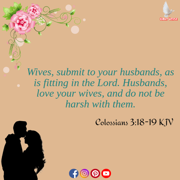 colossians 3 18 19 kjv bible verse marriage between man and woman