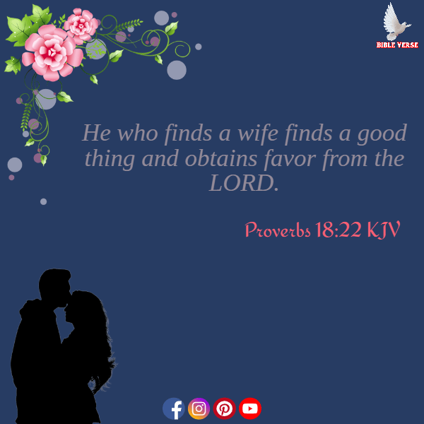 proverbs 18 22 kjv bible verse marriage between man and woman