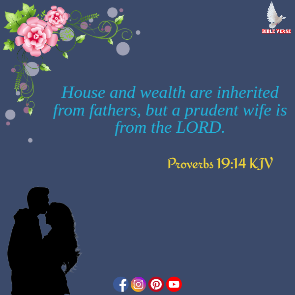 proverbs 19 14 kjv bible verse marriage between man and woman