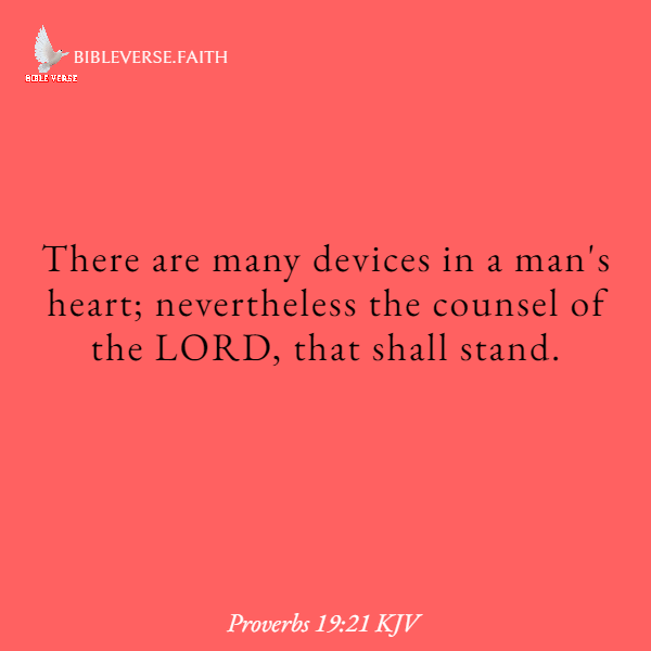 proverbs 19 21 kjv bible verses about tthe future