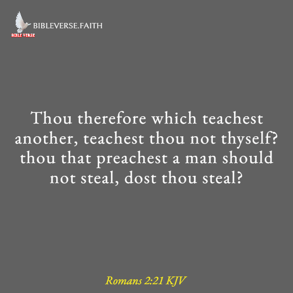 romans 2 21 kjv bible verses about teaching