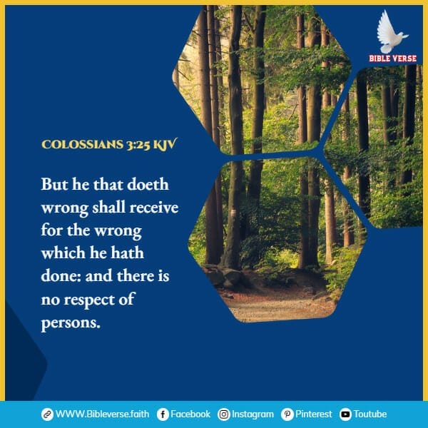 colossians 3 25 kjv bible verses about respect