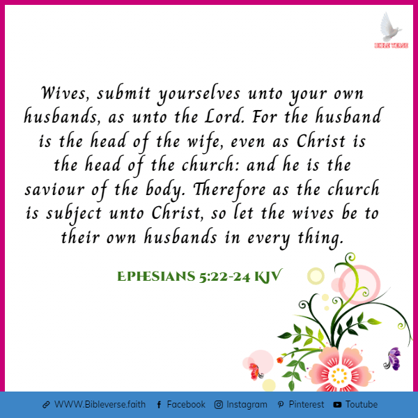 ephesians 5 22 24 kjv bible verses about marriage and family