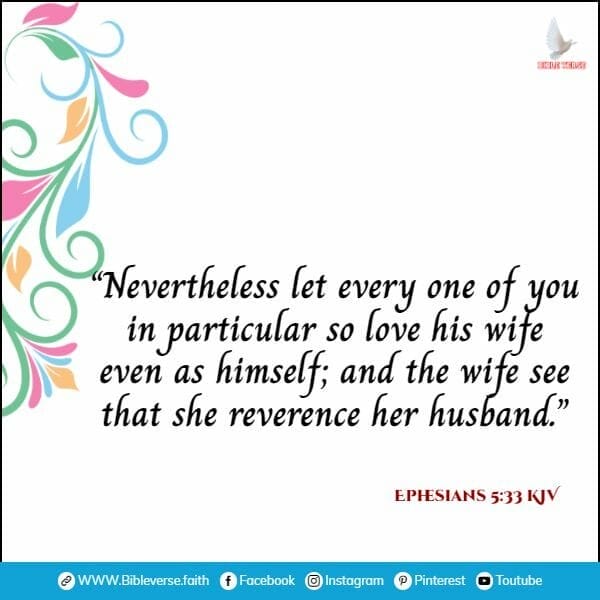 ephesians 5 33 kjv bible versea about family