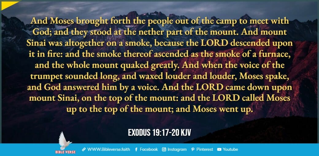 exodus 19 17 20 kjv bible verses about mountains