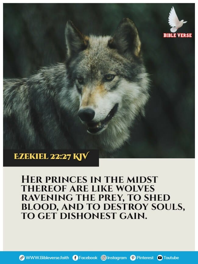 ezekiel 22 27 kjv animals in the bible verses