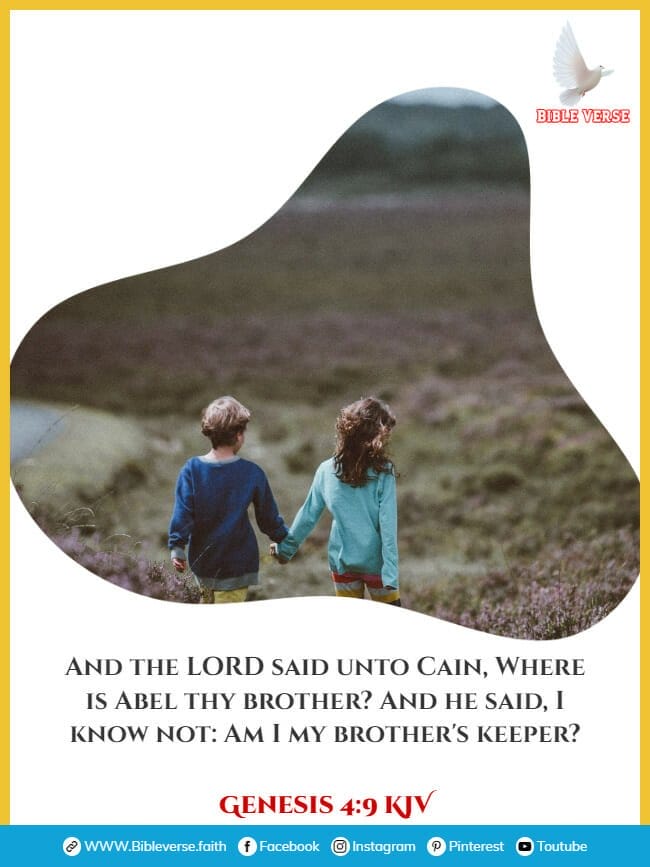 genesis 4 9 kjv bible verses about brothers
