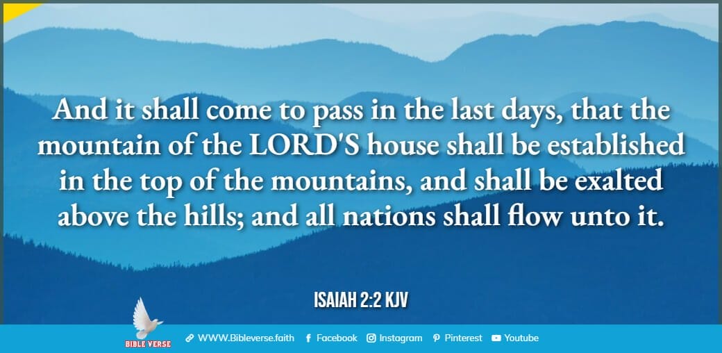 isaiah 2 2 kjv bible verses about mountains