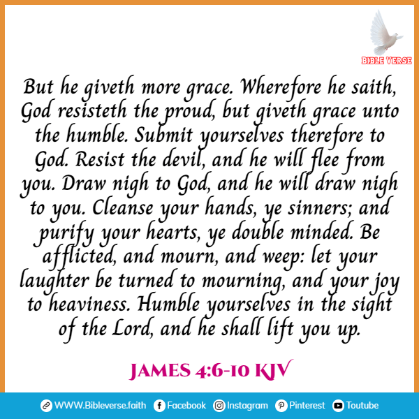 james 4 6 10 kjv bible verses on humility