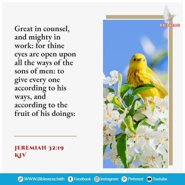 jeremiah 32 19 kjv scriptures for purpose