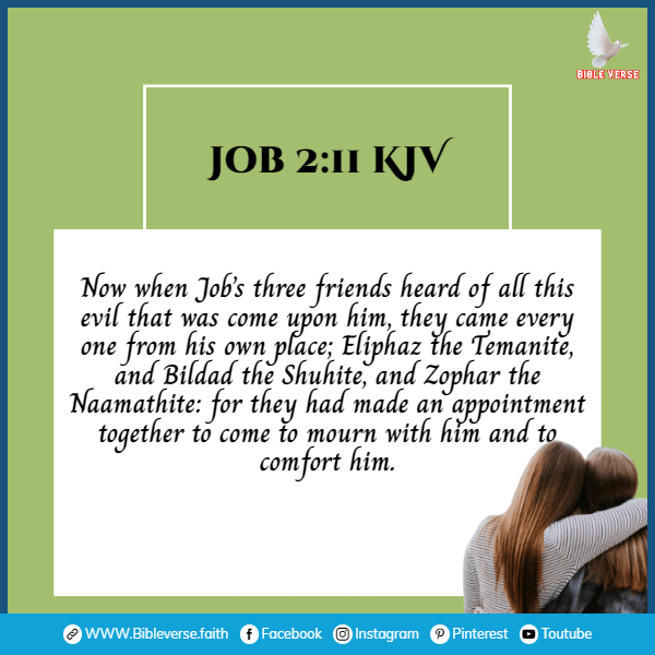 job 2 11 kjv bible verses about friendship and love
