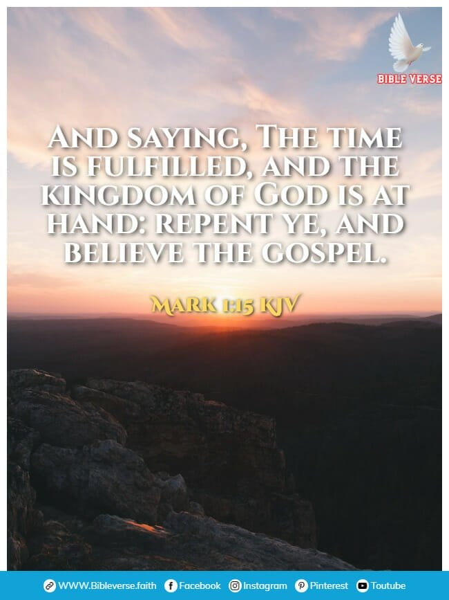 mark 1 15 kjv bible verses about time