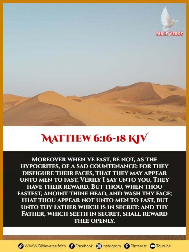matthew 6 16 18 kjv hypocrisy in bible
