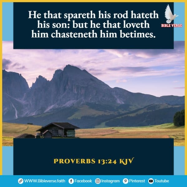 proverbs 13 24 kjv bible verses about discipline