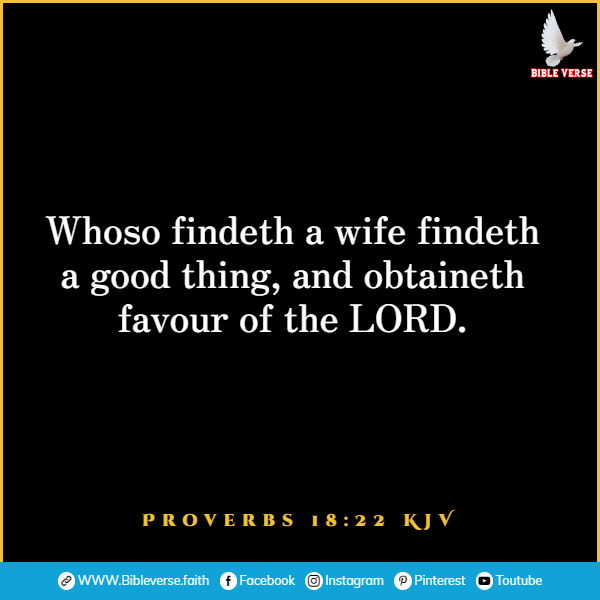 proverbs 18 22 kjv bible verses about wife