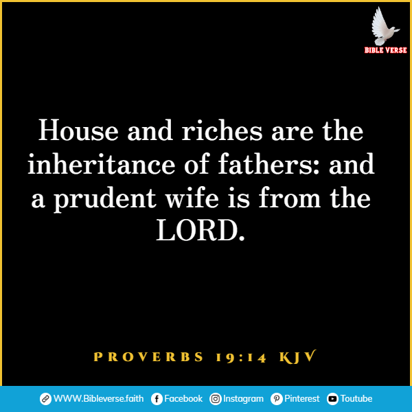 proverbs 19 14 kjv bible verses about wife