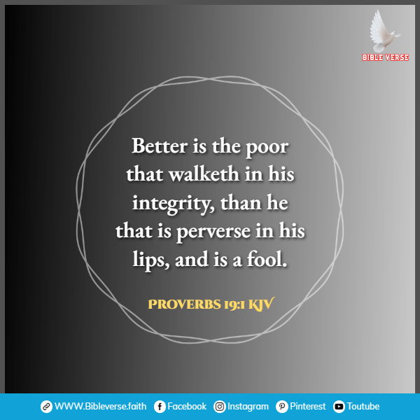 proverbs 19 1 kjv bible verses about honesty