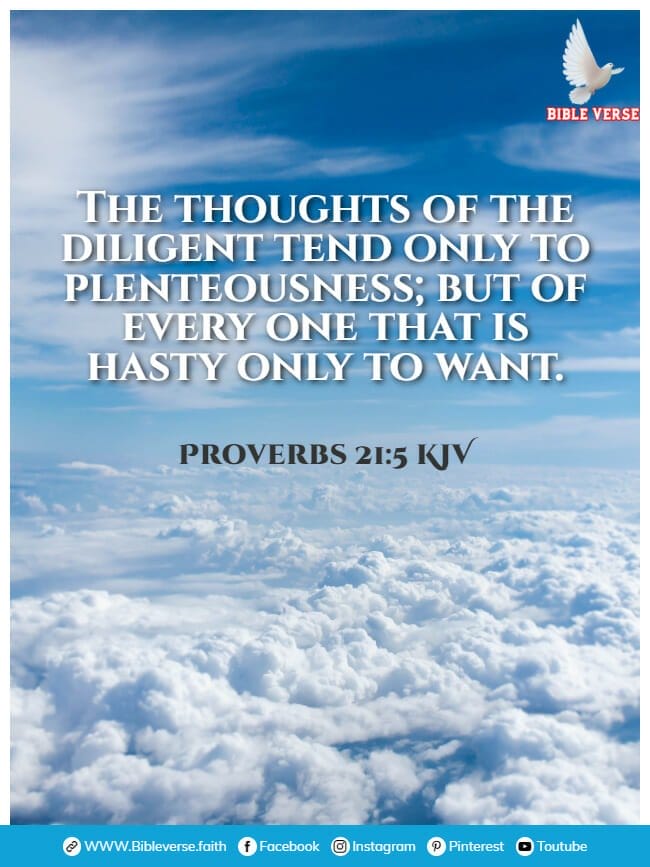 proverbs 21 5 kjv bible verses about time