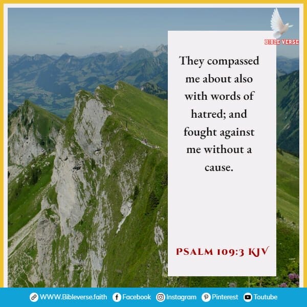 psalm 109 3 kjv scriptures on leadership