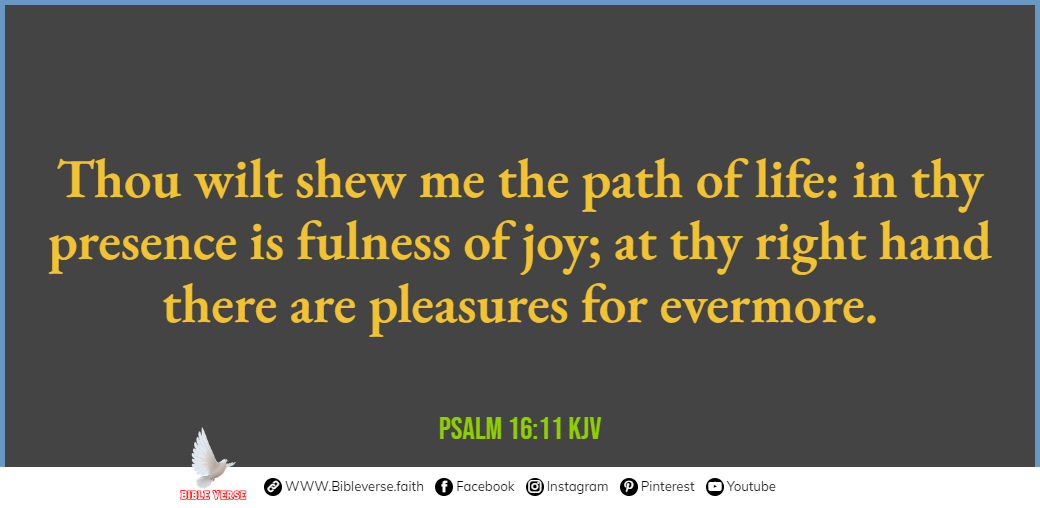 psalm 16 11 kjv bible verses about loneliness