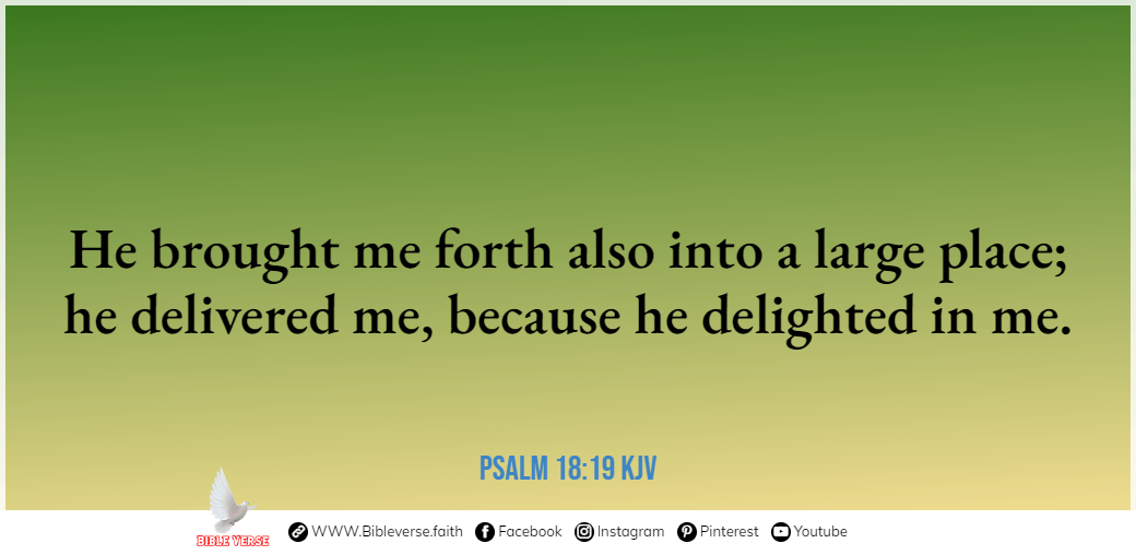 psalm 18 19 kjv bible verses about mental health