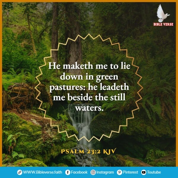psalm 23 2 kjv bible verses about nature