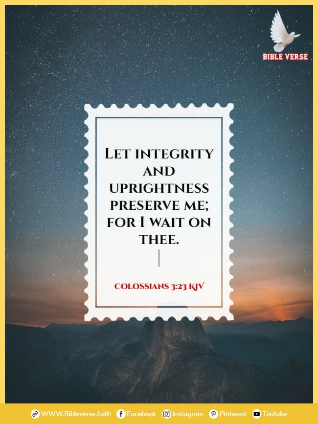 psalm 25 21 kjv bible verses about integrity