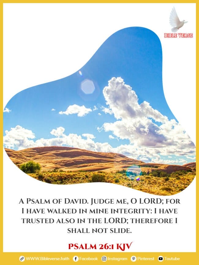 psalm 26 1 kjv bible verses about integrity