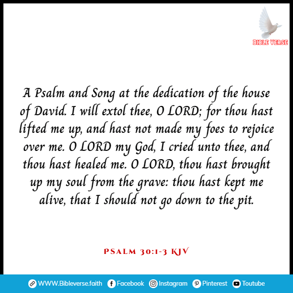 psalm 30 1 3 kjv bible verses about addiction
