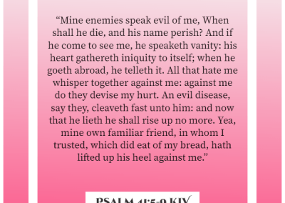 psalm 41 5 9 kjv bible verses about bad friendships
