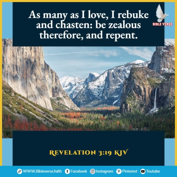 revelation 3 19 kjv bible verses about discipline