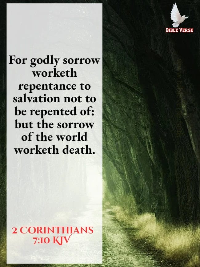 2 corinthians 7 10 kjv bible verses about sadness images
