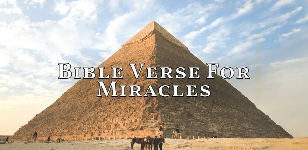 bible verse for miracles