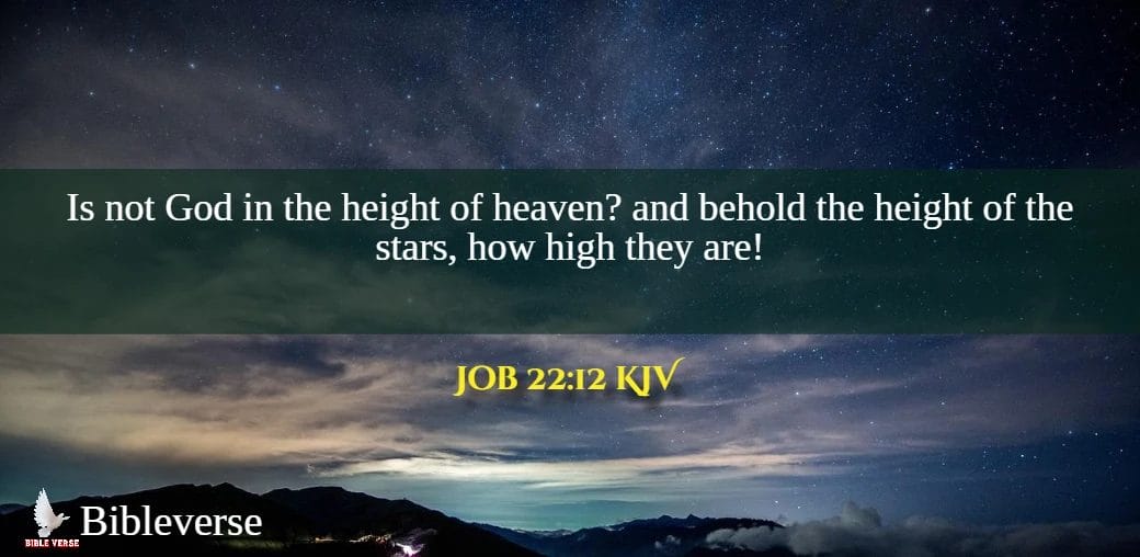 job 22 12 kjv stars in bible verses images