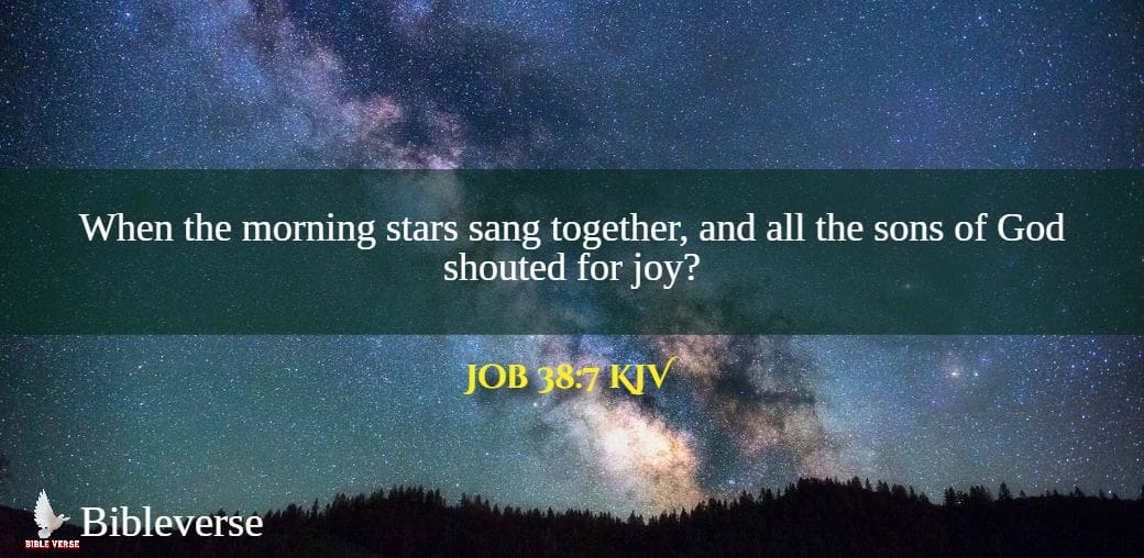 job 38 7 kjv stars in bible verses images