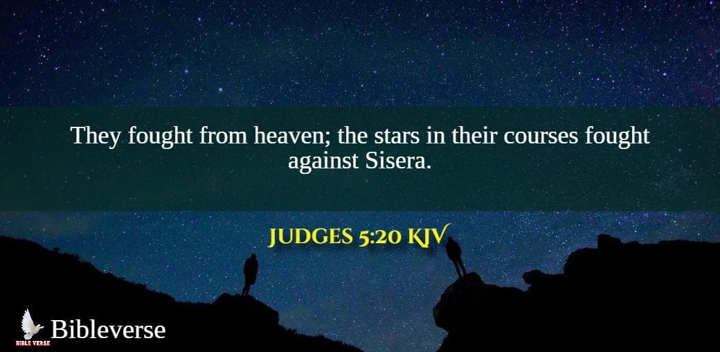 judges 5 20 kjv stars in bible verses images