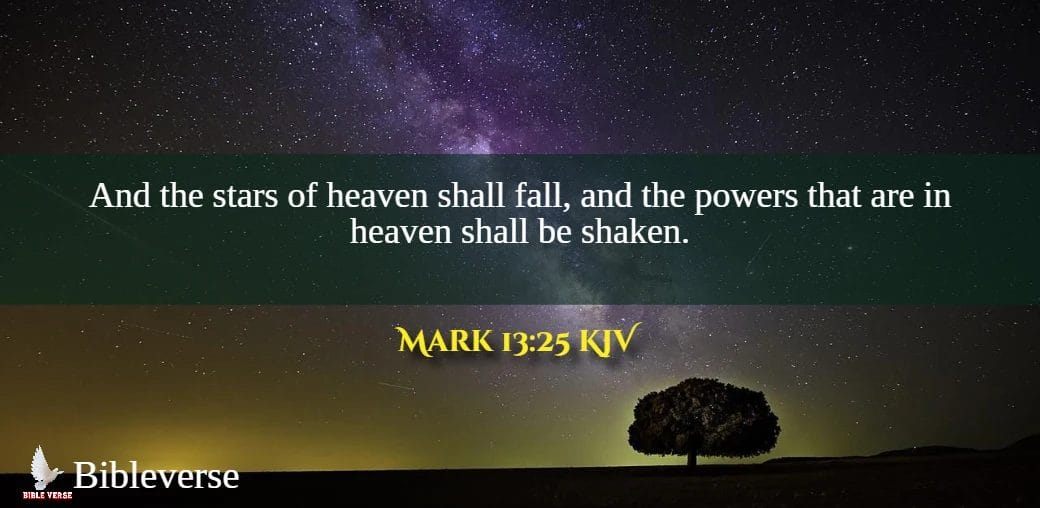 mark 13 25 kjv stars in bible verses images