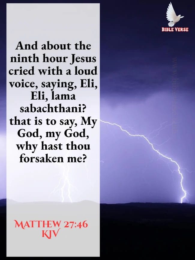 matthew 27 46 kjv bible verses about sadness images